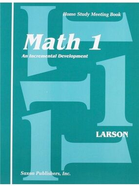 Math 1 Home Study Meeting Book - Teal